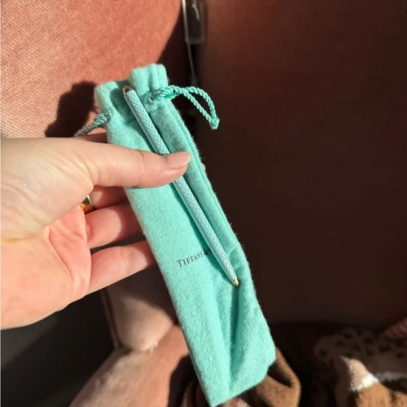 Tiffany & Co. Turquoise Pouch with Pen